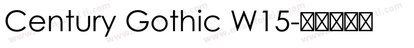 Century Gothic W15字体转换